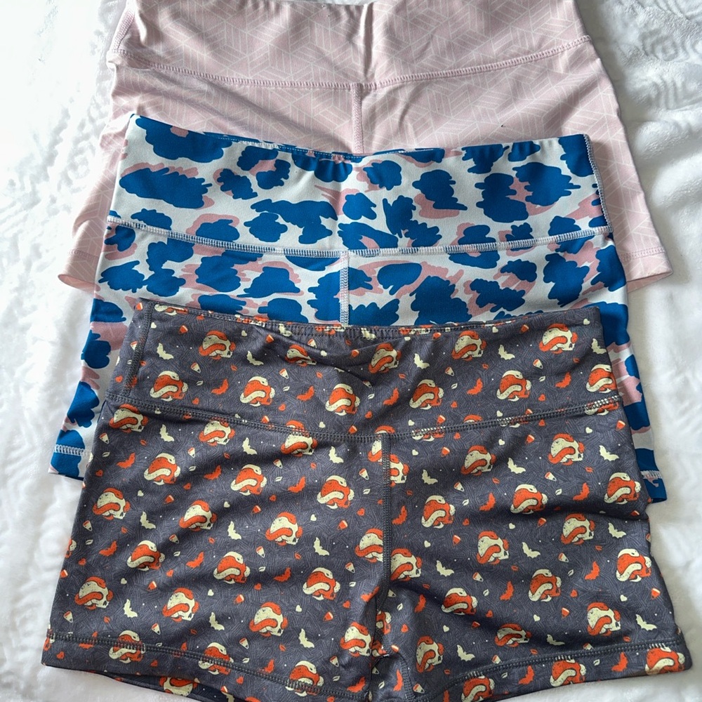 IAB MFG Patterned Shorts Set - Pink, Blue, Gray